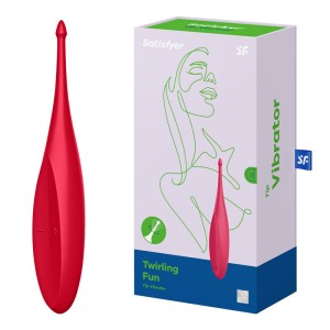 Satisfyer Twirling Fun Tip Vibrator - Red