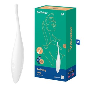 Satisfyer Twirling Joy - White - Point Clitoral Stimulator + App