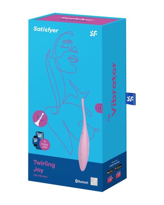 Satisfyer Twirling Joy - Pink - Point Clitoral Stimulator + App