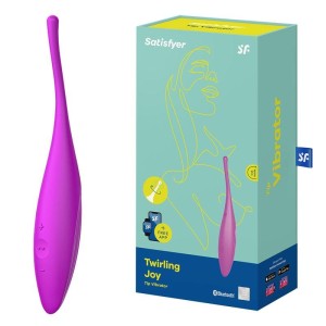 Satisfyer Twirling Joy - Fuschia - Point Clitoral Stimulator + App