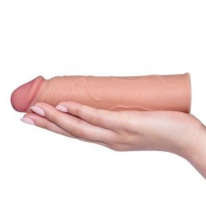 Pleasure X-Tender 1 Inch Extension Sleeve - Flesh