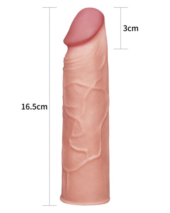 Pleasure X-Tender 1 Inch Extension Sleeve - Flesh