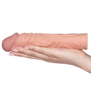 Pleasure X-Tender 2 Inch Extension Sleeve - Flesh