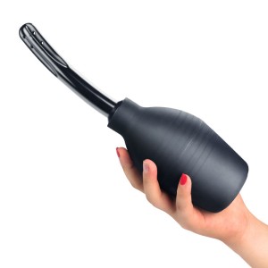 Bondage Fetish Deluxe Curved Douche - Black 310ml