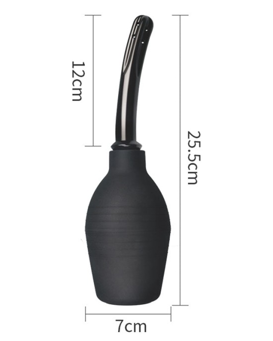 Bondage Fetish Deluxe Curved Douche - Black 310ml