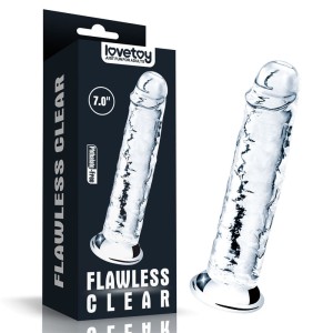 Flawless Clear Dildo 7 Inch - Clear