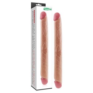 Slim Ultra Double 17 Inch Dildo - Flesh