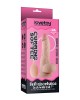 Cumming Softee 8 Inch Ejaculation Cock Dildo with Balls - Flesh