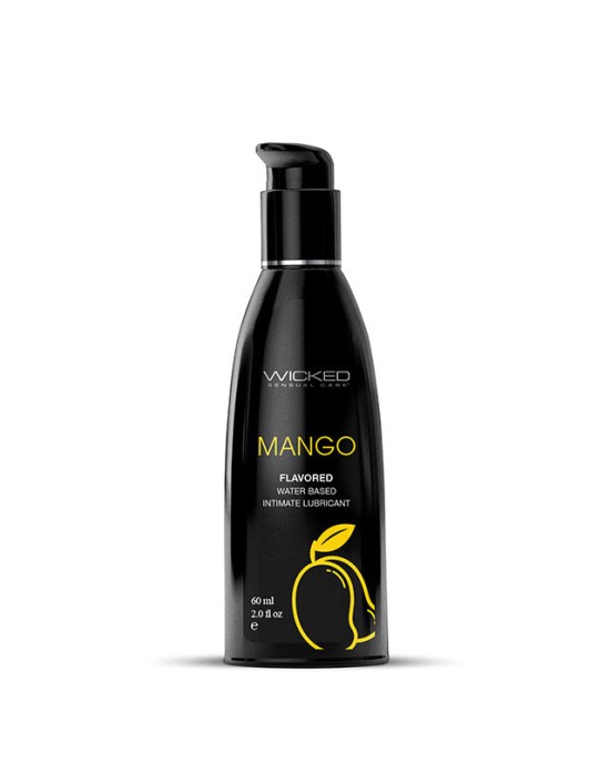 Wicked Aqua Mango Flavoured Water Based Lubricant - 60ml