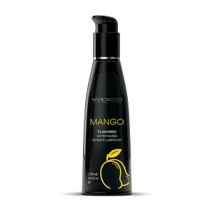 Wicked Aqua Mango Flavoured Water Based Lubricant - 120ml