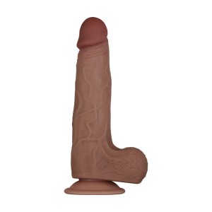 Evolved Flex Skin Poseable Dildo 9 Inch - Brown