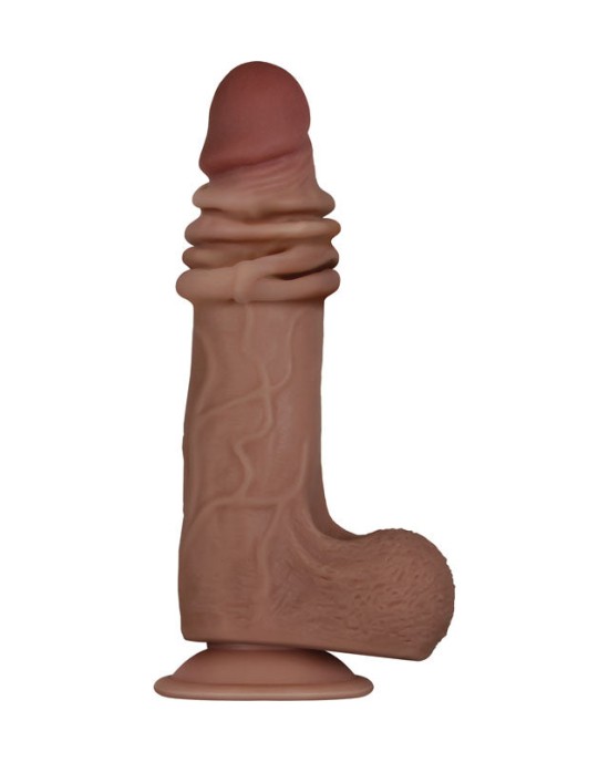 Evolved Flex Skin Poseable Dildo 9 Inch - Brown