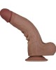 Evolved Flex Skin Poseable Dildo 9 Inch - Brown