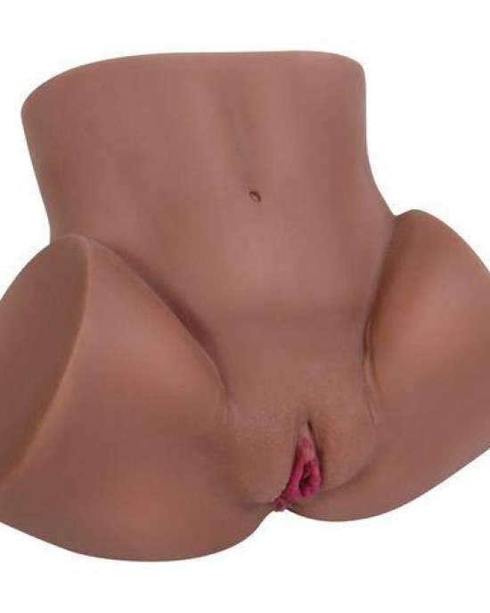 Zero Tolerance Channel Heart Realistic Vagina & Ass Stroker with Movie - Brown