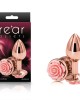 Rear Assets Rose - Small - 7.6cm Butt Plug with Pink Rose Base