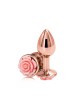 Rear Assets Rose - Small - 7.6cm Butt Plug with Pink Rose Base