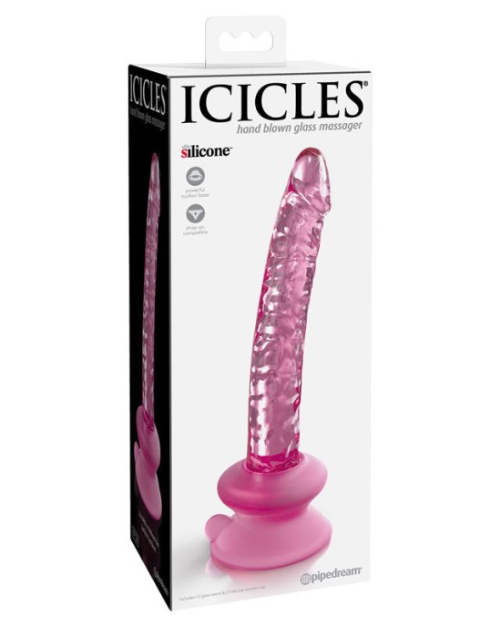 Icicles #86 -Glass Dong with Suction Base