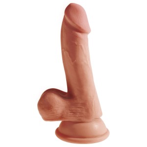 King Cock Plus 6.5 Inch Triple Density Cock with Balls - Tan