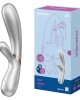 Satisfyer Hot Lover Self-Warming App Controlled Dual Stimulator - Silver/Champagne