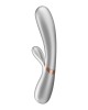 Satisfyer Hot Lover Self-Warming App Controlled Dual Stimulator - Silver/Champagne