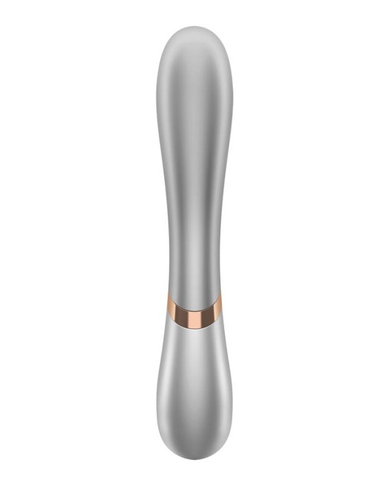 Satisfyer Hot Lover Self-Warming App Controlled Dual Stimulator - Silver/Champagne