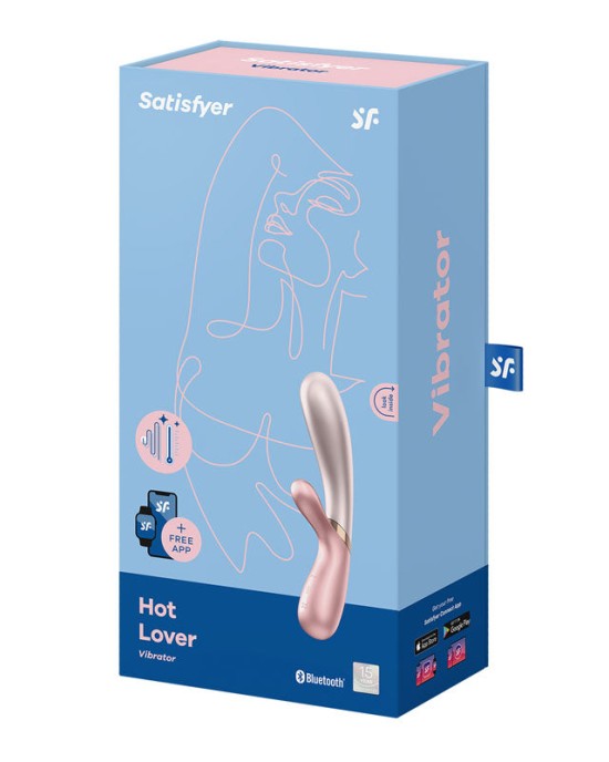 Satisfyer Hot Lover Self-Warming App Controlled Dual Stimulator - Pink