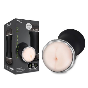 Zolo DP Stroker - Flesh Double Ended Stroker