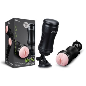 Zolo Solo Flesh Stroker with Suction Base