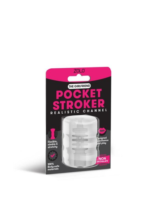 Zolo Girlfriend Pocket Clear Mini Stroker