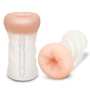 Zolo Realistic Backdoor Ass Stroker - Clear/Flesh