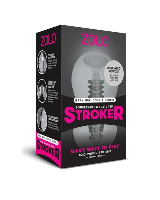 Zolo Grey Mini Double Bubble Stroker