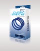 Zolo Classic Stretchy Cock Ring 3-Pack - Blue