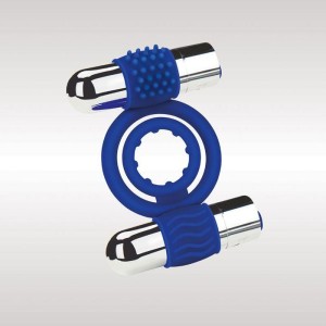 Zolo Duo Vibrating C-Ring - Blue