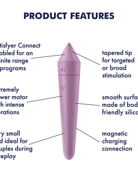 Satisfyer Ultra Power Bullet 8 - Lilac with App Control