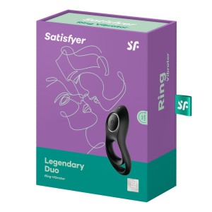 Satisfyer Legendary Duo - Black Cock & Balls Ring