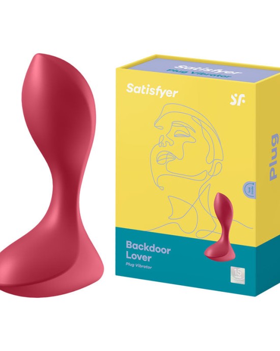 Satisfyer Backdoor Lover - Red Vibrating Butt Plug