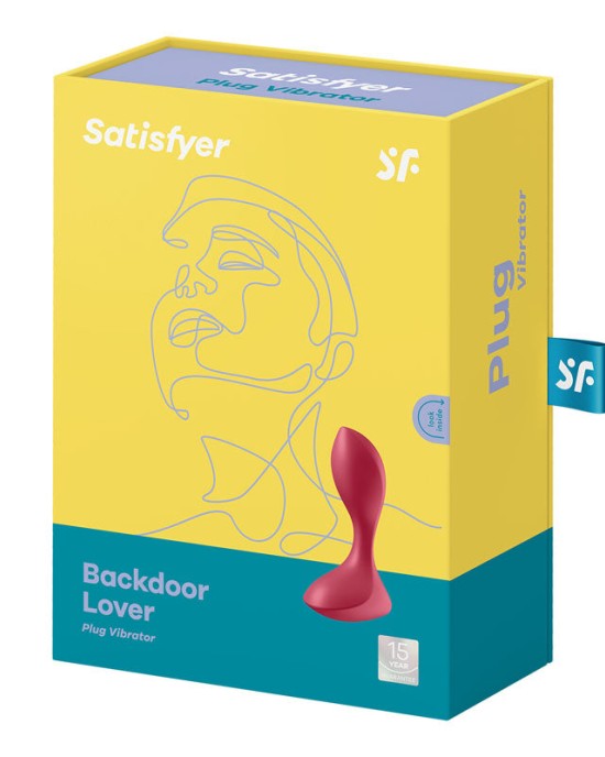 Satisfyer Backdoor Lover - Red Vibrating Butt Plug