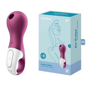 Satisfyer Lucky Libra Stimulator & Vibrator - Berry Red