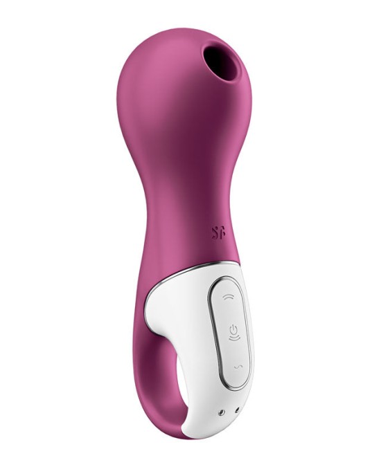 Satisfyer Lucky Libra Stimulator & Vibrator - Berry Red