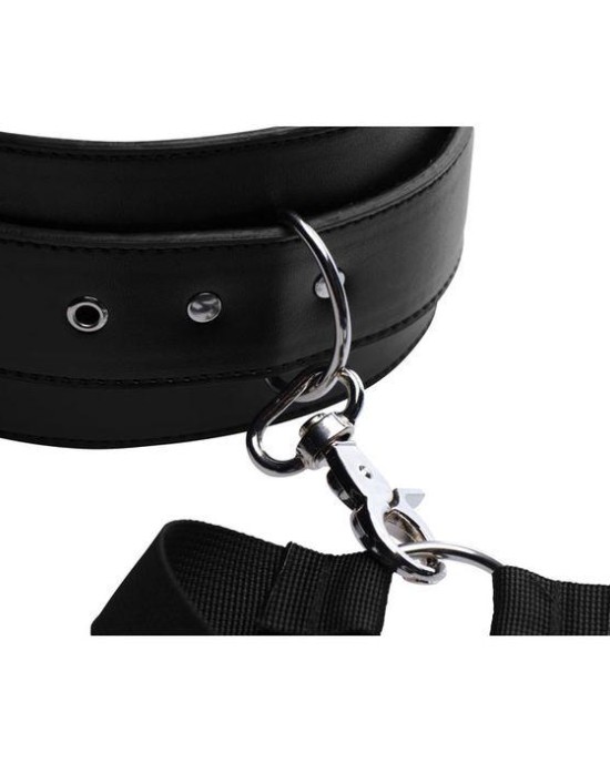 Master Series Acquire Black Thigh Harness & Wrist Cuffs