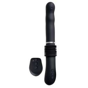 Evolved G-Force Black Thrusting Vibrator with Suction Base