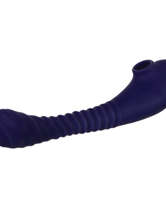 Evolved Bendable Sucker Vibrator - Blue