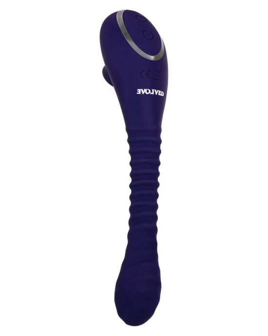 Evolved Bendable Sucker Vibrator - Blue