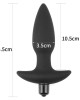 Silicone Fantasy Black 14.5cm Vibrating Anal Plug