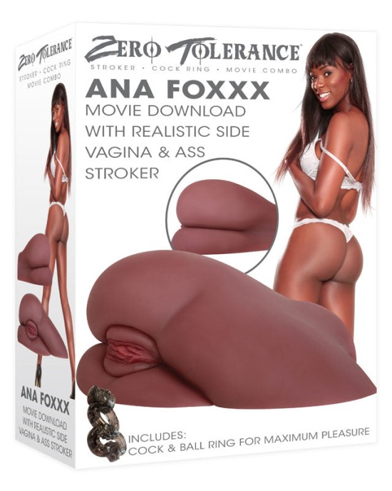 Zero Tolerance Ana Foxxx Side Vagina/Ass Stroker - Brown