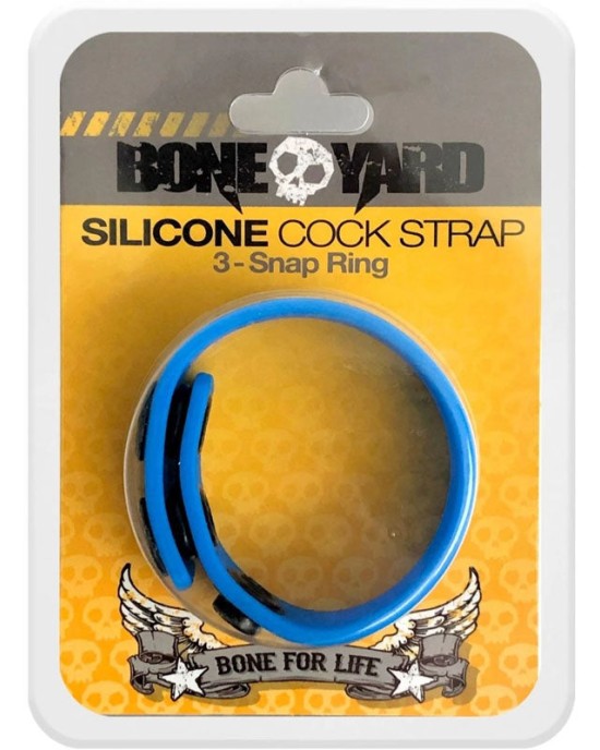 Boneyard Silicone Blue Cock Strap