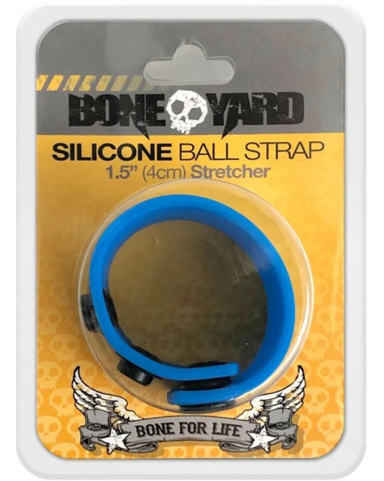 Boneyard Silicone Blue 4cm Ball Strap