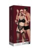 Ouch! Luxury Bondage Kit - Burgundy - 10 Piece Set