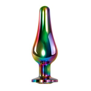 Evolved Rainbow Small Metal Plug with Gem Base