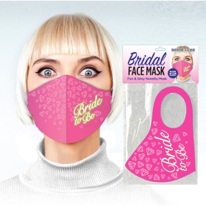 Bride-To-Be Glow Pink Face Mask